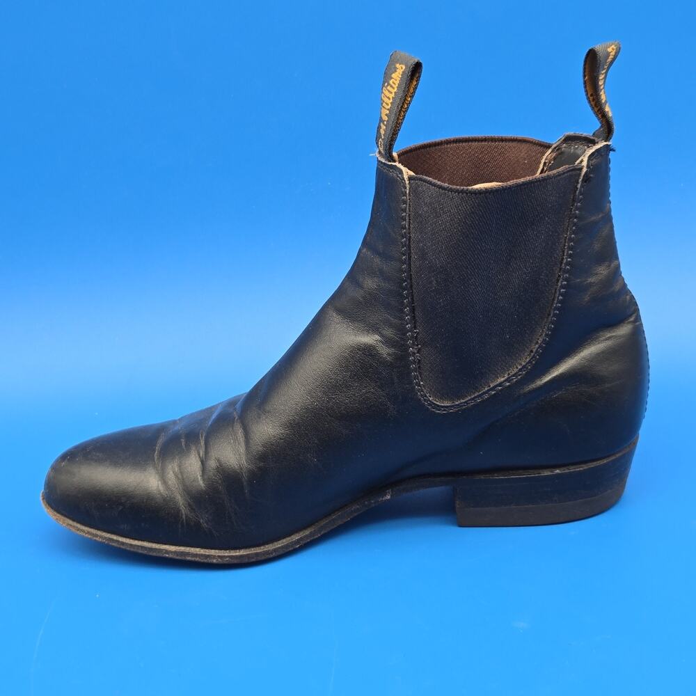 R.M. Williams Adelaide Boots Women’s Size 7 Black Leather Chelsea Boots - Picture 8 of 11